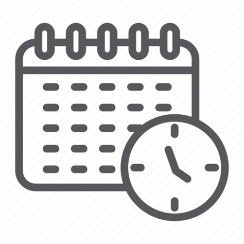 Calendar Clock Date Organizer Schedule Time Icon