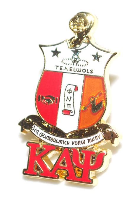 Kappa Alpha Psi 3d Color Shield W Letters Pins Sale 895 Greek Gear