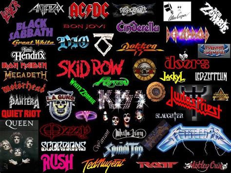 Classic Rock Band Logo Collage ᏟᏞᎪᏚᏚᏆᏟ ᏢᏆᏟᏃ Pinterest