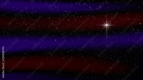 Nativity Star Crimson Violet Loop Perfectly Seamless Loop With