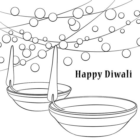 Happy Diwali Printable Coloring Page Download Print Or Color Online