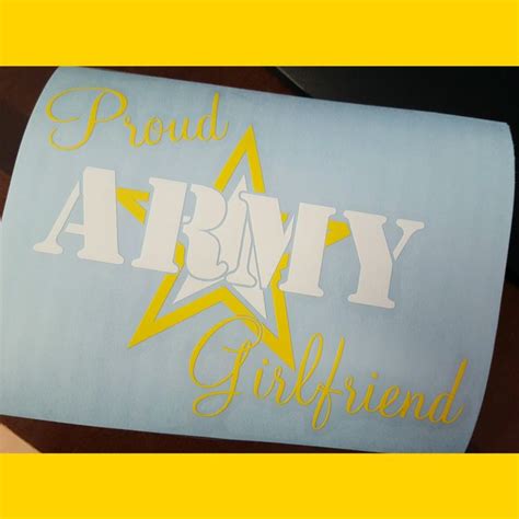 Proud Army Girlfriend Decal Shipping Out Army Girlfriend Proud Army Girlfriend Peace And Love