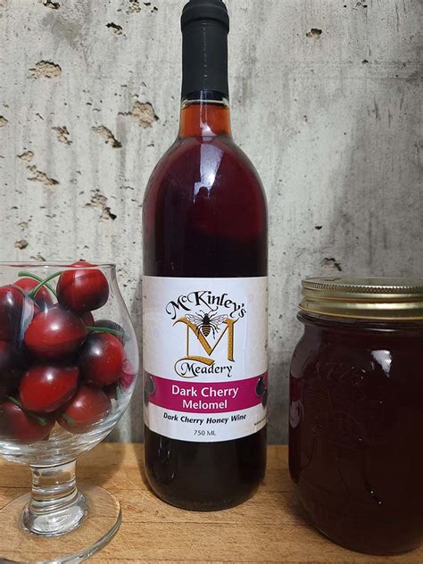 Dark Cherry Melomel Mckinleys Meadery Apiary And Honey Farm