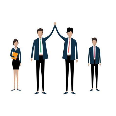 Business Teamwork With Different Business Groups 1127280 Vector Art At