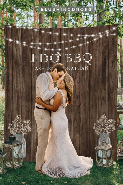 You will find custom invitations that you can either print yourself at a photo center or at a printing shop. Engagement Backdrop I Do BBQ Sign I Do BBQ Decorations ...