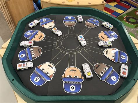 Number Recognition Car Map Police Themed Tuff Spot People Who Help