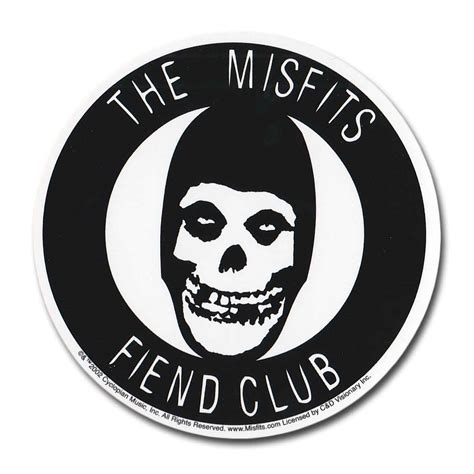 Misfits ステッカー ミスフィッツ Fiend Club バンドtシャツの通販ショップ『tee Merch』