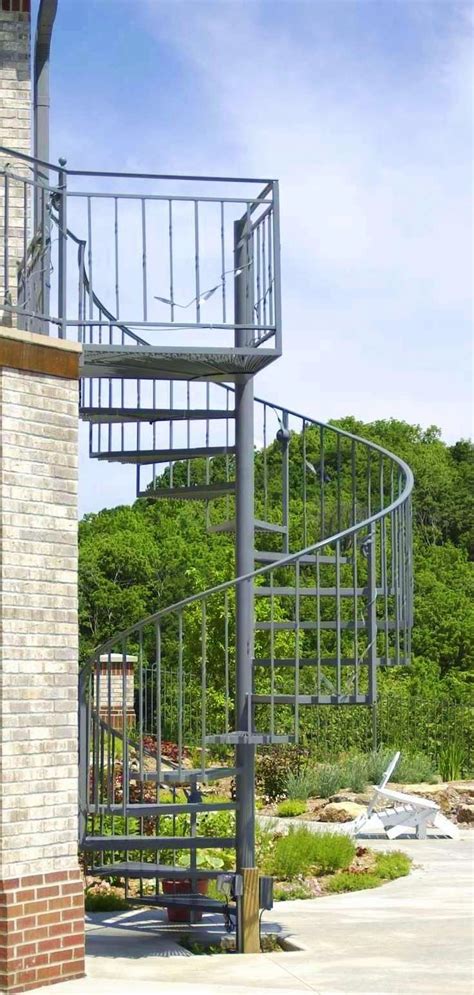 A good example of this would be any stairs leading to a deck, porch or part of a walkway. Metal design, spiral stairs for porch or deck, luxury home ...