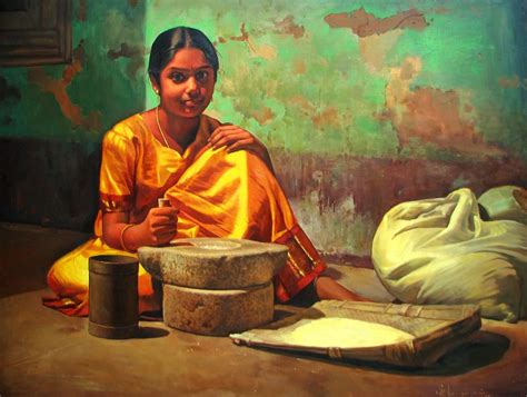 S Elayaraja Realistic Oil Painting Woman Painting Artist Painting Portrait Painting