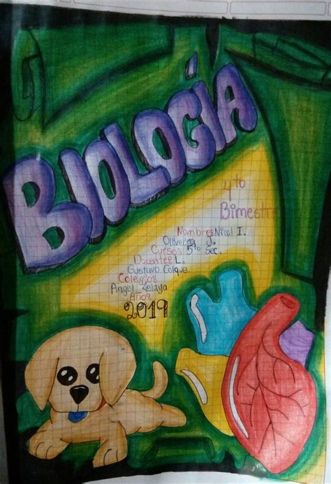 Dibujos Para Caratula De Biologia Cuaderno Biologia Biology Notebook