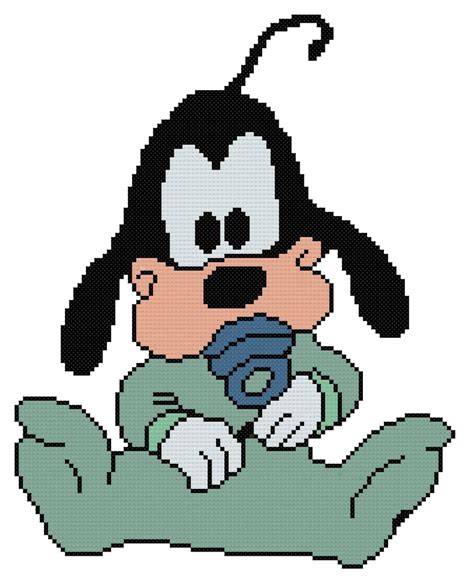 Baby Goofy Counted Cross Stitch Pattern Pdf Download Etsy