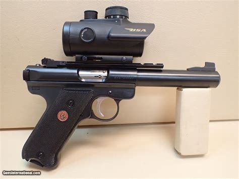 Ruger Mark Iii Target 22lr 55 Barrel Blued Pistol Wbsa Red Dot For Sale