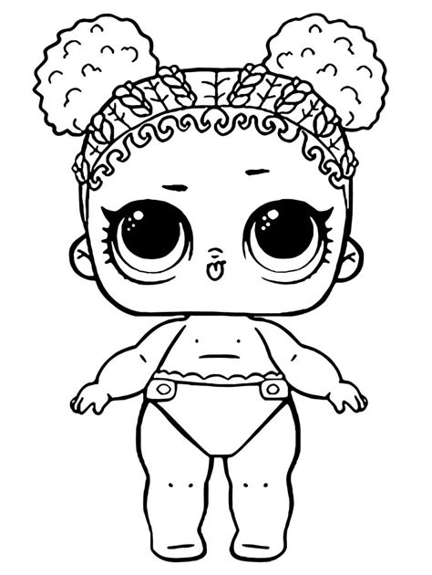 Lol Baby Lil Flower Child Coloring Page Free Printable Coloring Pages