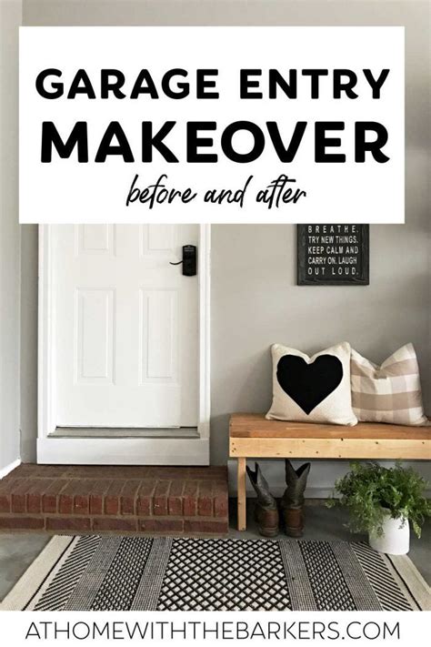 Garage Entryway Makeover At Home With The Barkers Garage Entryway