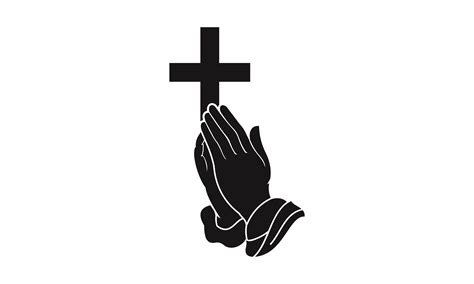 Cross Designs With Praying Hands