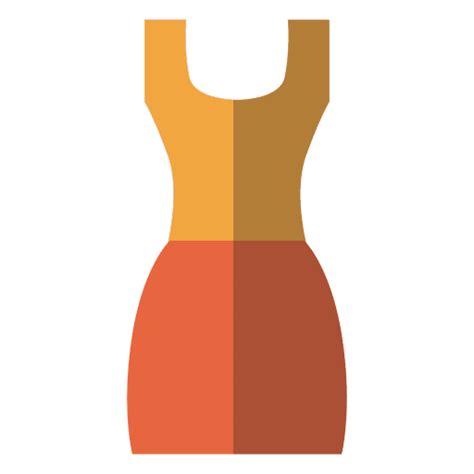 Flat Orange Dress Clothing Transparent Png And Svg Vector File