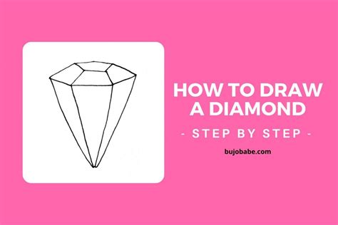 How To Draw A Diamond Easy Tutorial For Beginners Bujo Babe