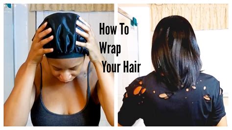 Pineappling is the universal curly girl technique for preserving curly hair overnight. Natural Hair⎪How To Wrap Your Hair At Night( with ...