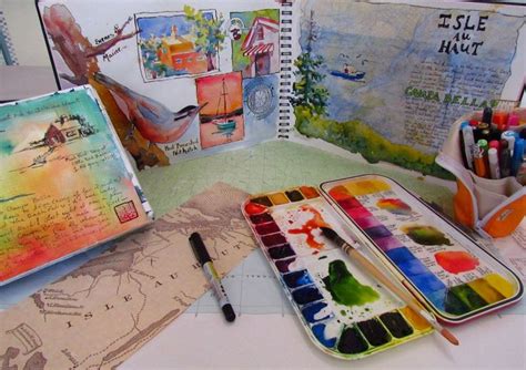 Watercolor Art Journal Writing Art Watercolor Journal