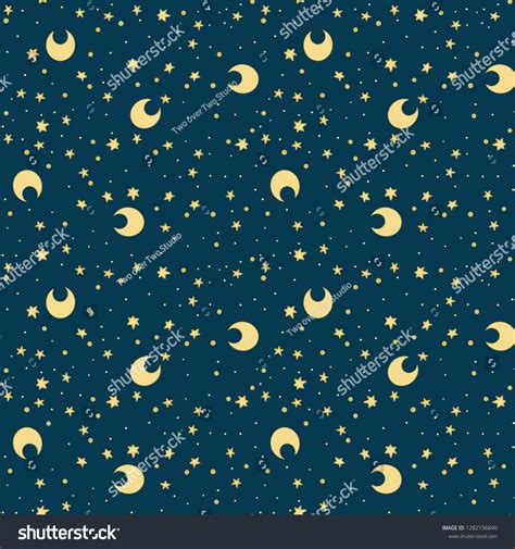 Moon Stars Background Stock Illustration 1282156840 Shutterstock