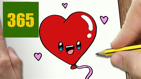 Vous pouvez imprimer votre coloriage minou tient des ballons grâce au bouton d'impression à droite ou en bas de l'image ou bien le télécharger. HOW TO DRAW A BALLOON IN LOVE CUTE, Easy step by step ...
