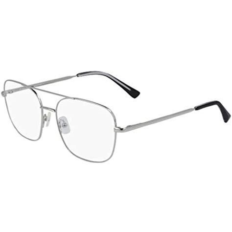 New Marchon M 2500 046 Silver Aviator Eyeglasses 54mm True View Optics