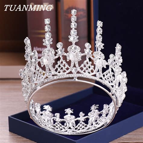 Luxury Wedding Bridal Crystal Tiara Crowns Princess Queen Pageant Prom Rhinestone Tiara Headband