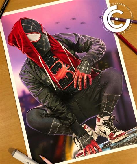 Miles Morales Spider Man Drawing By Myself Rspiderman