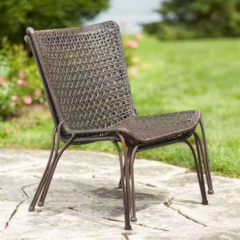 Hampton Bay Arthur All Weather Wicker Patio Stack Chair 2 Pack