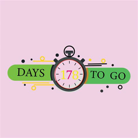 Day Time Countdown Timer Clock Icon Number 178 26503240 Vector Art