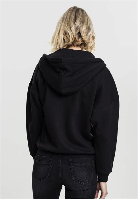 Once an athletic essential, this robust full zip hooded sweatshirt is now an anchor piece in today's casual wardrobe. Urban Classics Ladies Kimono Damen Zip Hoodie Schwarz ...