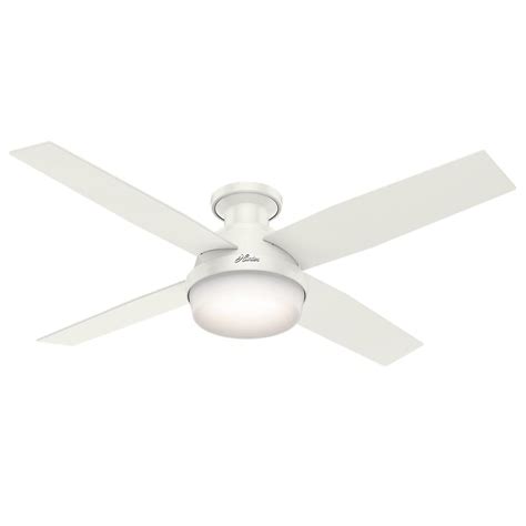 View on the home depot. Hunter Dempsey 52 in. Low Profile LED Indoor Fresh White ...