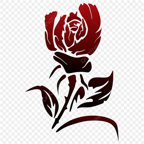 Conception De Vecteur De Rose Noire Cool Fleur Rose Amour Png Et