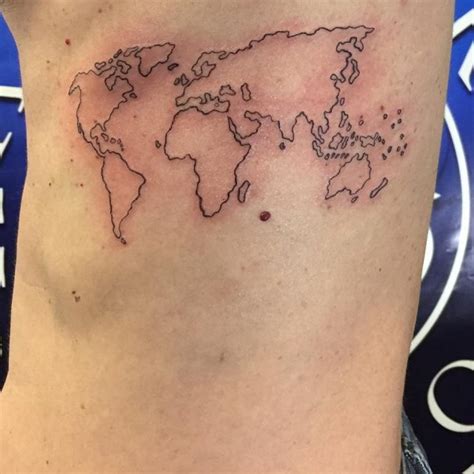 Tatuagem De Mapa Mapa Mundi Tattoomenu