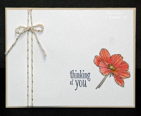 Simply Elegant Thinking Of You Card Handmade Stampin By Thenry8300