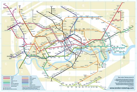 Geographically Correct Map London Underground Tube Ma