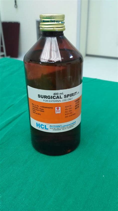 Surgical Spirit Uses Composition And Precautions
