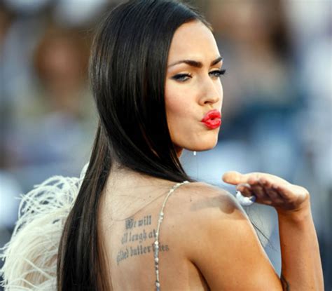 Always dressing to perfection, megan fox never. MEGAN FOX TATTOOS PICTURES PHOTOS IMAGES PICS OF HER TATTOOS