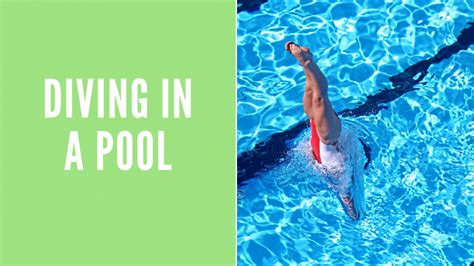 Diving In A Pool A Step By Step Guide For Beginners