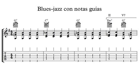 Blues Jazz Con Notas Gu As Clases De Guitarra Online