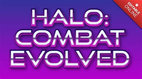 Halo Combat Evolved Text Effect Generator Textstudio