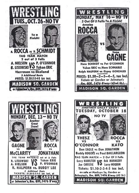 Three and a half hours later with everyone in the stadium pounding their feet so loud and screaming for more, the house lights went on. Madison Square Garden | Madison square garden, Wrestling ...