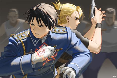 Joie Riza Hawkeye Roy Mustang Fullmetal Alchemist Absurdres