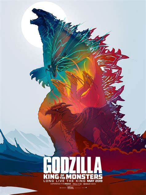 Godzilla King Of Monsters Poster Sketsa