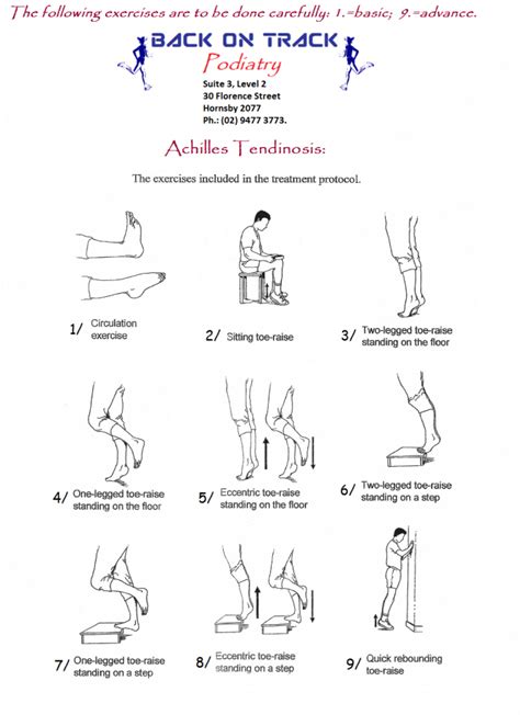 Achilles Tendon Exercises Physical Therapy Exercises Achilles