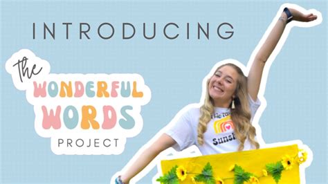 Introducing The Wonderful Words Project Youtube
