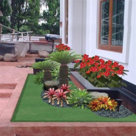25 Contoh Taman Depan Rumah Minimalis Lahan Sempit Desain Taman Kecil