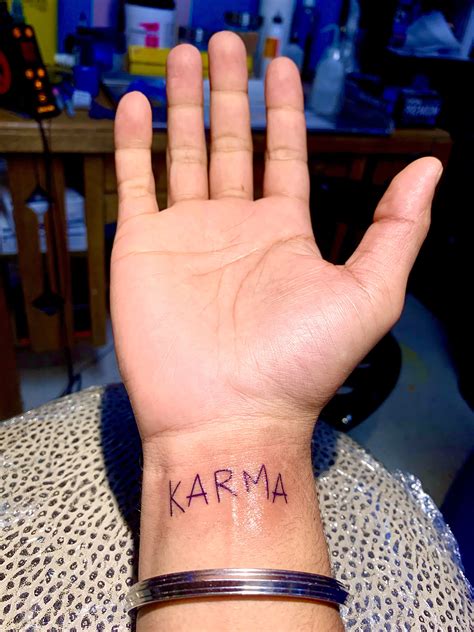 Karma Tattoo Karma Tattoo Tattoos Tattoo Quotes