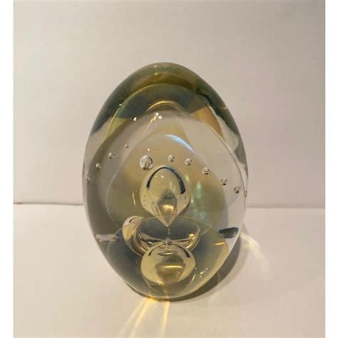 Robert Eickholt Art Glass Paperweight Signed And Dated 1984 Chairish