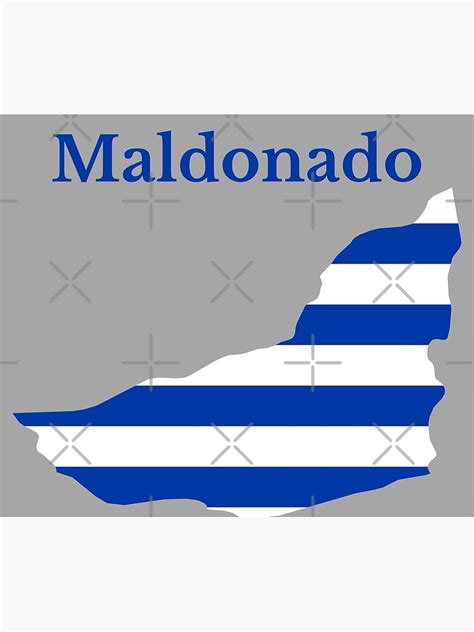 Maldonado Department Map Design Uruguay Poster By Marosharaf
